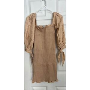 Boutique ruched long sleeve dress NWT